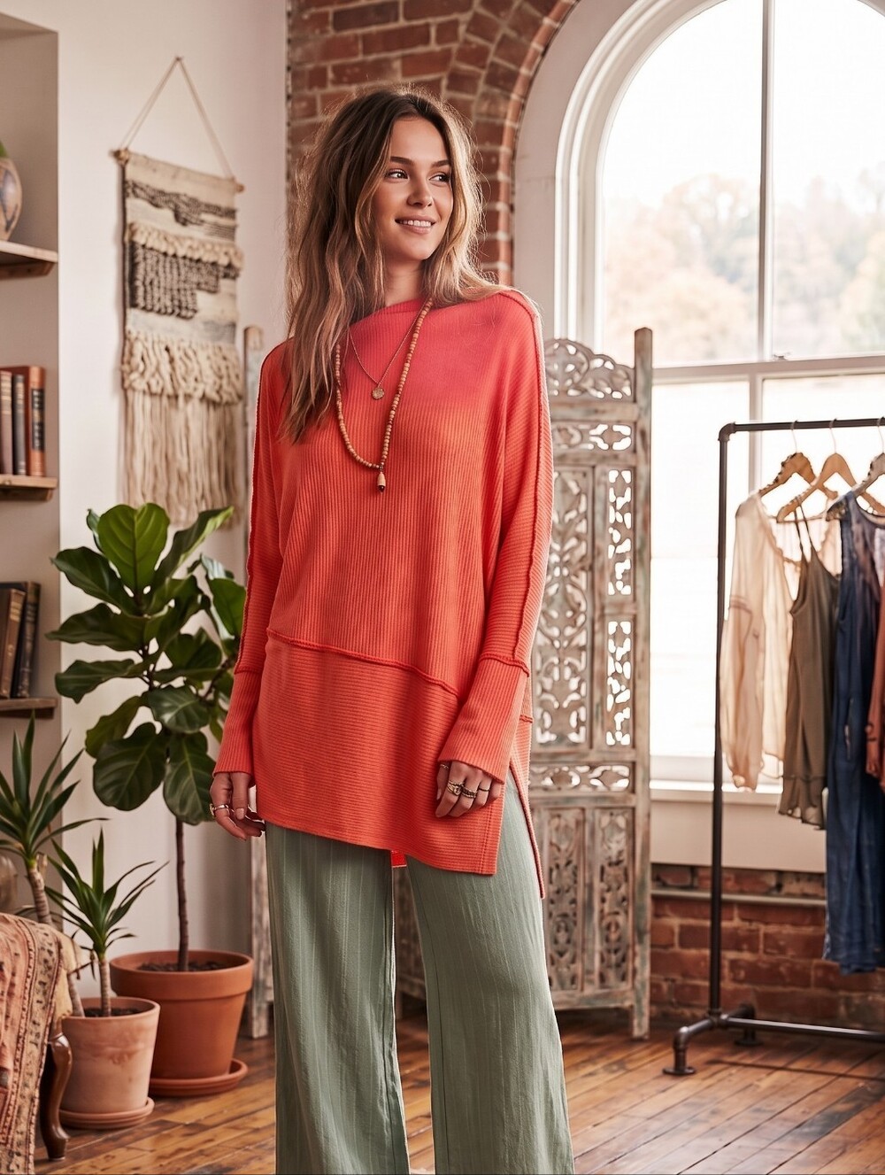 Free People We The Free Oversized Ultra Soft Top Tunic Small